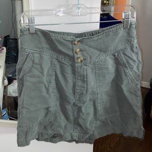 army green cargo skirt